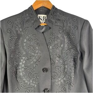 Vintage Stella Louise for KB Jacket Women's 20W Beaded Embroidery Long Sleeve